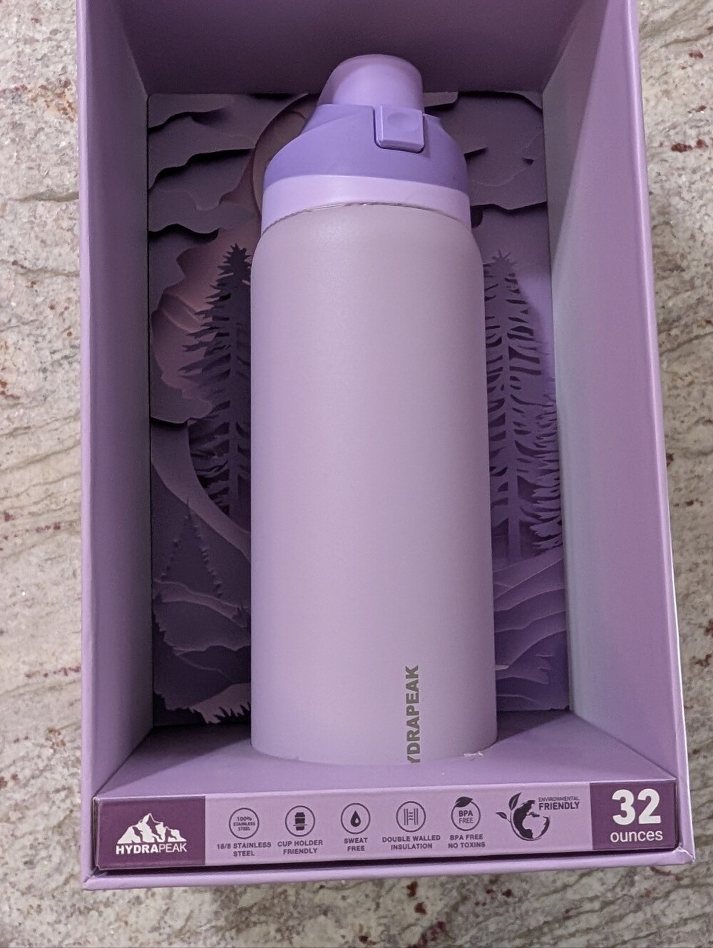 NEW Hydrapeak Classics 32oz Oasis Stainless Steel Insulated Tumbler Lilac Purple